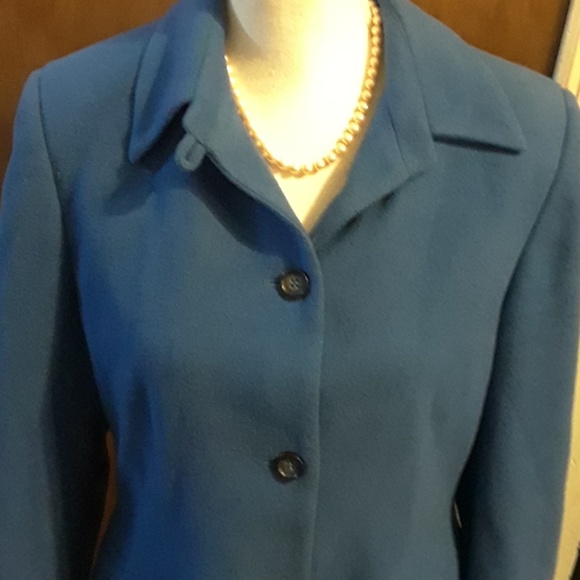 Pretty blue pea coat, sizell 12P - Picture 1 of 7